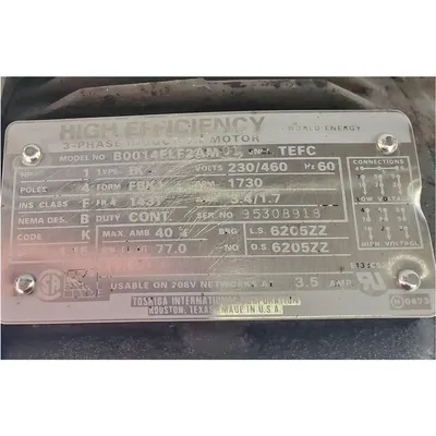 Used 10" Semco MAC blow thru Airlock Rotary Valve