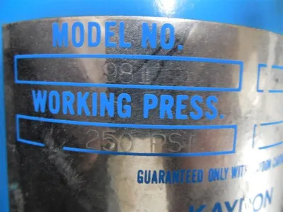 Kaydon Model 981 Housed Liquid Filter Used