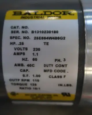NEW BALDOR 25E664W486G2