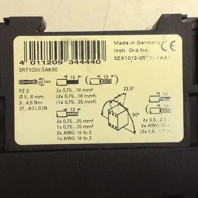 USED SIEMENS 3RT1 036-3AK60