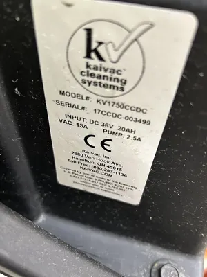 167-0534 Kaivac Cleaning Systems KV1750 Refrigerated Cooler Cleaning System