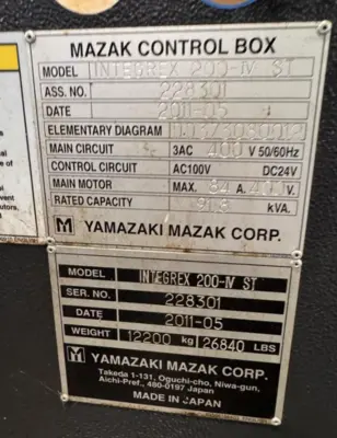 Used 2011 MAZAK INTEGREX 200-IV ST CNC Lathes California US | Machinery Network #1300144