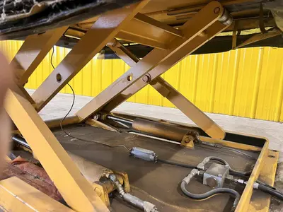 60" X 48" 4000 LB ECONO LIFT HYDRAULIC SCISSOR LIFT TABLE WITH ROTARY TOP: STOCK #20957