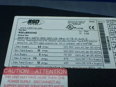 Used PARKER 955+8R0040 Variable Speed Drives Ohio US | HGR 24 #782595