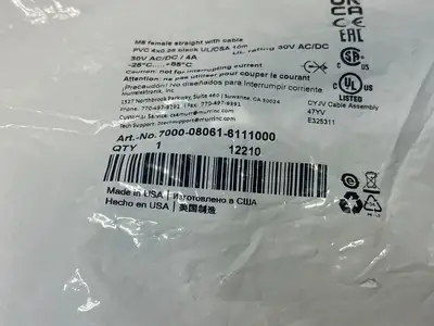 NEW MURRELEKTRONIK SINGLE ENDED CORDSET M8 FEMALE 0° A-COD
