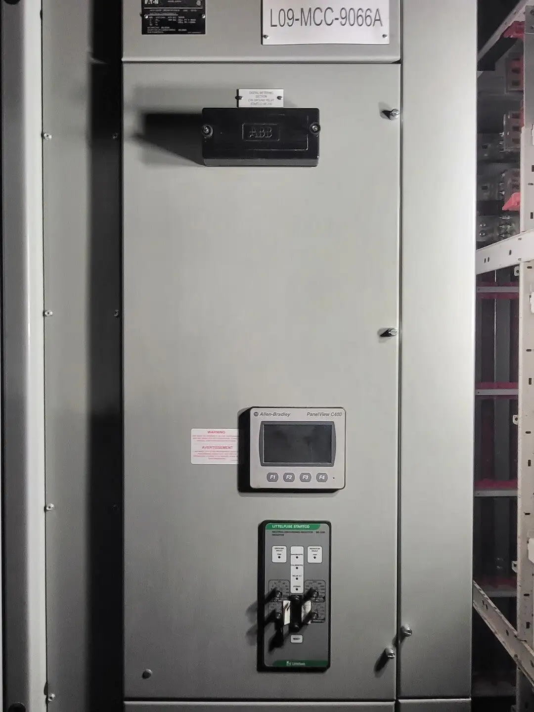MCC Metering Bucket - PowerMonitor 5000, Littelfuse SE-330, PanelView, 480V