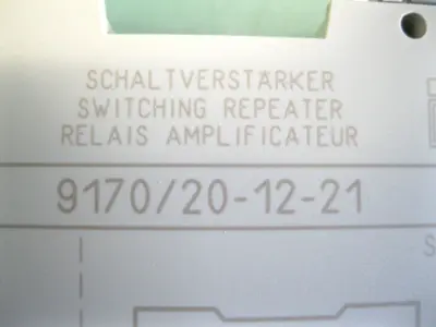 Stahl 9170/20-12-21 Switching Relay Repeater E2