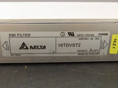 Delta Electronics 16TDVST2 EMI Line Filter 480VAC 3PH