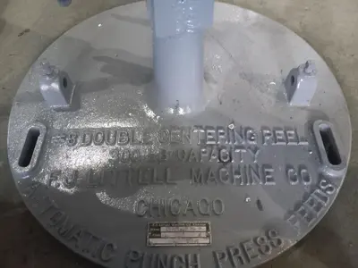 300 LB. X 8" LITTEL DOUBLE CENTERING REEL. STOCK # 1114824