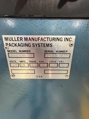 Used MULLER MANUFACTURING LPVZ 446 Pallet Wrappers Minnesota US | Source Machinery Sales #1366690