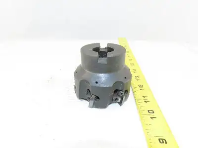 RK Tool SMC3006-14130 Indexable Face Mill Cutter 6-Insert 3" RH 1" Arbor