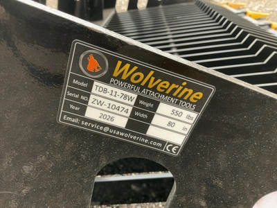 Used WOLVERINE TDB-11-78W ROCK BUCKET SKID STEER ATTACHMENT Skid Steer Buckets Michigan US | Miedema Asset Management Group #1768782