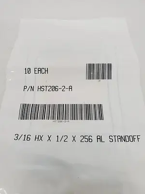HST206-2-A 3/16 HX X 1/2 X 256 AL STANDOFF