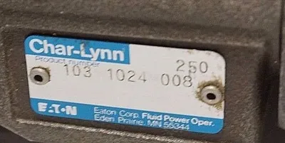 NEW CHAR-LYNN EATON 103 1024 008 HYDRAULIC MOTOR 1031024008