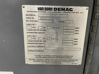 USED 2000 VAN DORN 170HT - 14 OZ