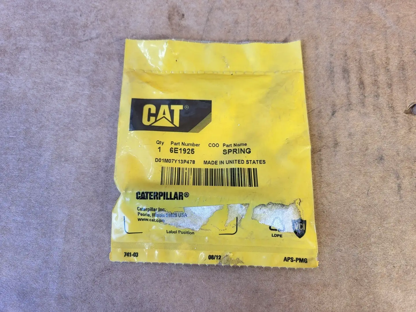 NEW CATERPILLAR 6E1925