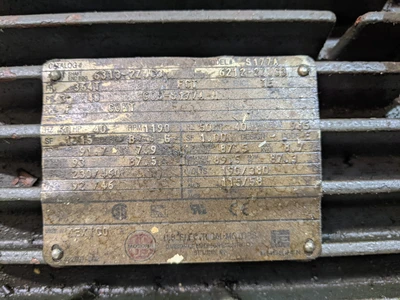 US Motors 40HP; 1190RPM; 460V; Frame: 364T S177A