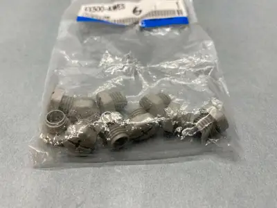 USED SMC WATERPROOF CAP M8 SOCKET PACKAGE OF 10