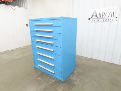 Nu-Era Modular Tool Storage Cabinet 8 Drawer 45x28x61" Stanley Vidmar Lista