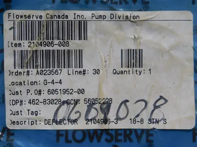 USED FLOWSERVE 2104906-3