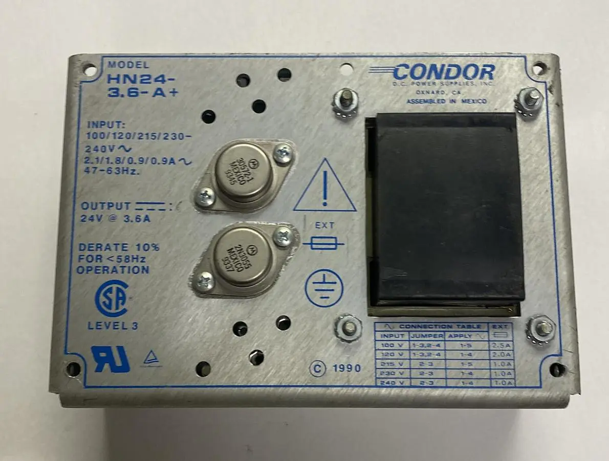 Used CONDOR HN24-3.6-A Miscellaneous Equipment (Electrical & Power) | Surplus Asset Holdings #1203814