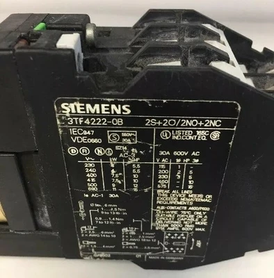Used Siemens 3TF4222-0B Miscellaneous MRO Indiana US | J&J Industrial Supply #510128