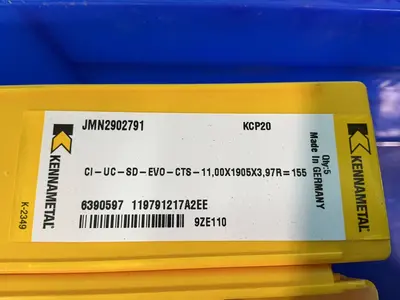 Used KENNAMETAL JMN2902791 / KCP20 Tooling & Accessories (Other) Ohio US | HGR 24 #1487087