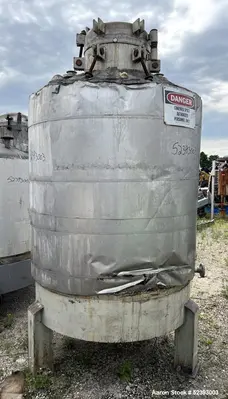 Used Imperial Steel 550 Gallon Reactor – 304 Stainless Steel, 68 PSI