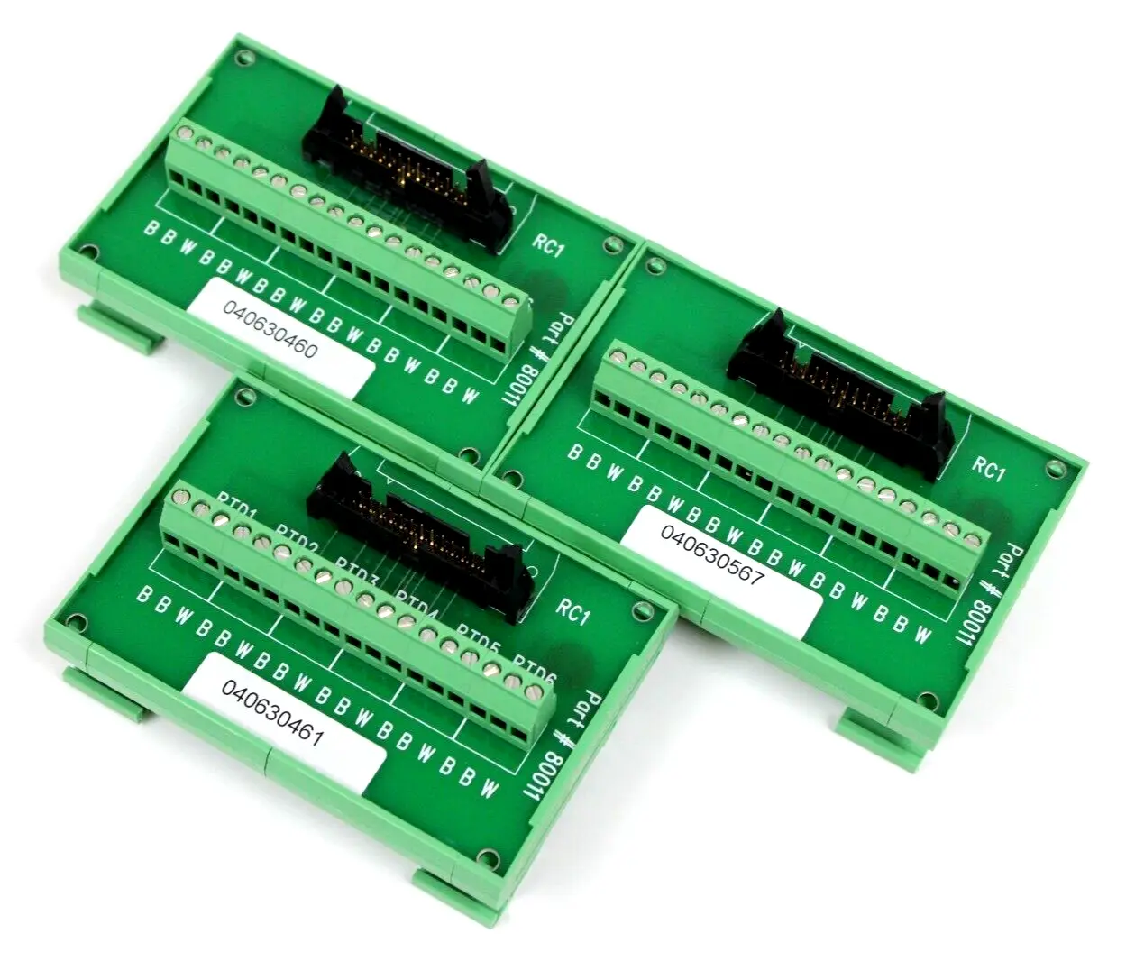 NEW LOT OF 3 PHOENIX CONTACT 80011 TERMINAL BLOCKS