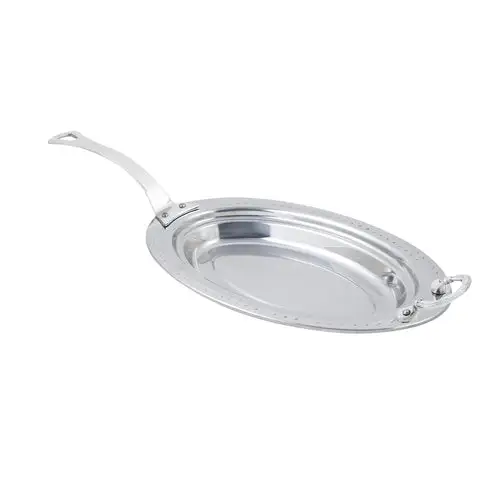 Bon Chef 5488HLSS Full Size Oval Steam Pan, Stainless
