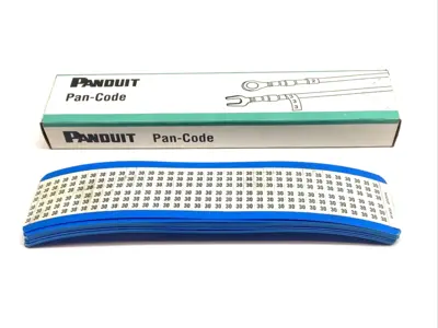 New | in-Stock Panduit Pan-Code Wire Marker Cards BOX OF 13 CARDS Blank Label Michigan US | Maverick Industrial Sales #1392504