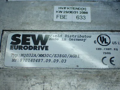 Used SEW EURODRIVE MQD32A/MM30C/Z38G0/AGB1 Input / Output Modules Ohio US | HGR 24 #838769