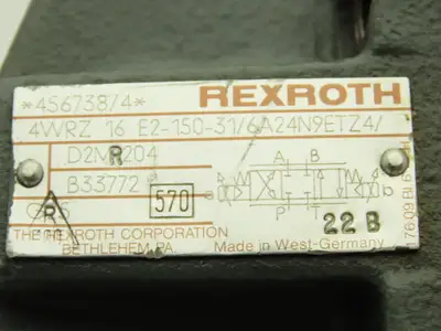 Rexroth 4WRZ 16 E2-150-31/6A24N9ETZ4/D2MR204 Proportional Directional Valve