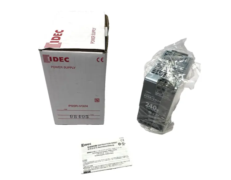 New | in-Stock IDEC Power Supply 100-240VAC 2.7-1.2A 24VDC 10A 240W DIN Rail Power Supplies Michigan US | Maverick Industrial Sales #1392478