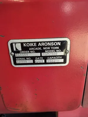 2006 KOIKE ARONSON MGM 2500 plasma | Asset Exchange Corporation (6)