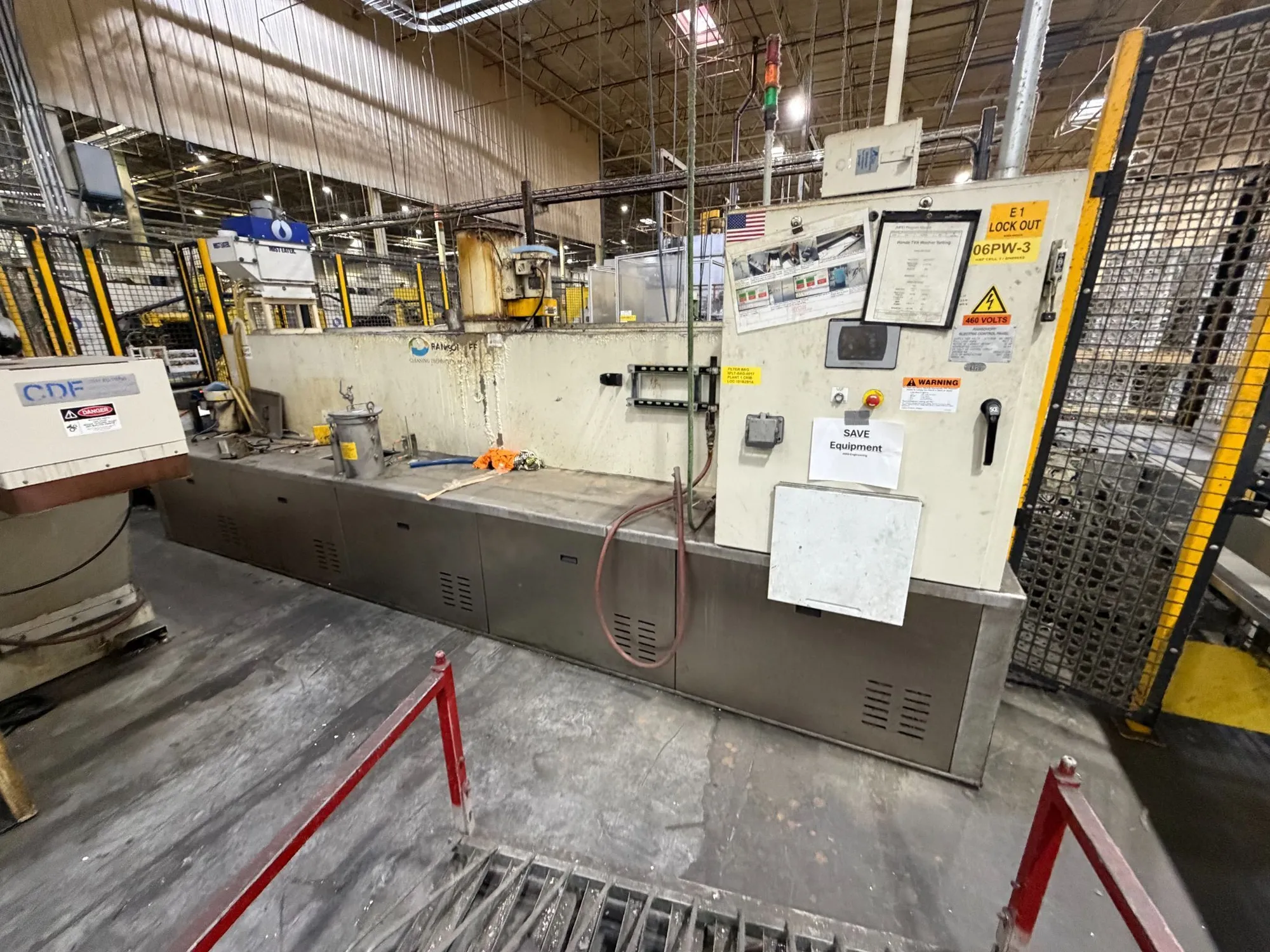 2016 Ransohoff Leanveyor 36" Wide Inline parts washer Stainless Steel