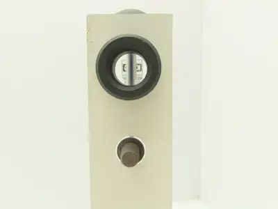King Instrument 75302117C05 Flow Meter 14" Long 3/4" NPT Adjustable Clear F Port