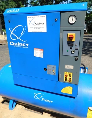 Used QUINCY AIR COMPRESSOR QGS 15 CSA/UL Rotary Screw & Sliding Vane Air Compressors New Jersey US | Champion Trading Corporation #1364698