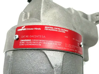NEW COOPER CROUSE HINDS OAC2473 SA EXPLOSION PROOF SELECTOR SWITCH