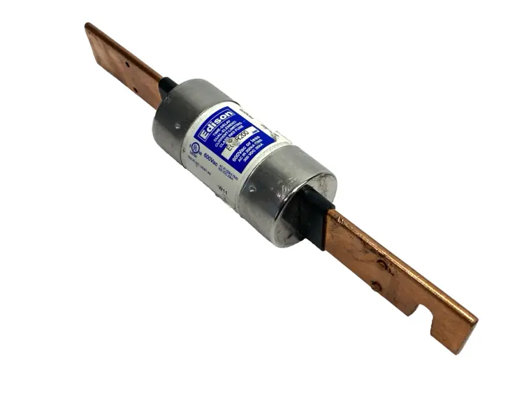 Used EDISON TIME-DELAY DUAL ELEMENT FUSE CLASS RK5 600VAC 200A Fuses Michigan US | Maverick Industrial Sales #1089988