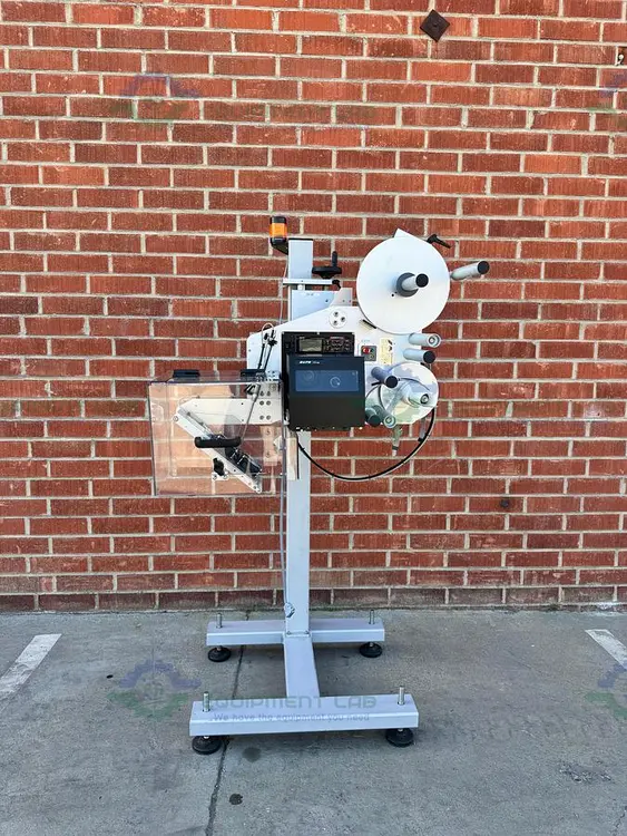 Used SATO S86 EX PRINT ENGINE W/ AL TECH ALCODE PRINT AND APPLY LABELLING MACHINE Pressure Sensitive Labelers California US | Equipment Lab #488868