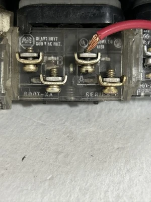 Allen Bradley Push Button Control Panel  Emerg. Stop,Run,Off/On Fast Shipping!