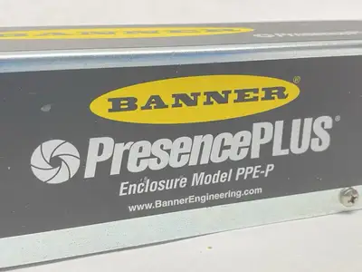 USED BANNER PRESENCEPLUS PROTECTIVE METAL ENCLOSURE