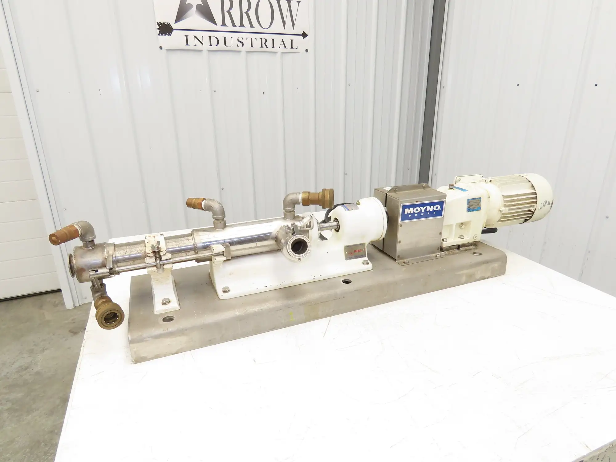Moyno 2FH2SJG3SAA Sanitary Pump Progressive Cavity 1.5" Tri-Clamp 1Hp 3PH