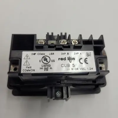 USED RED LION RED LION CUB5 ELECTRONIC DUAL COUNTER AND RATE INDICATOR WITH BACKLIGHT, 8 DIGIT LCD DISPLAY, 20 KHZ