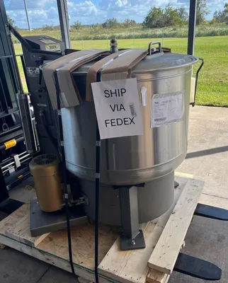 Bock GP-130 30 x 18 perforate basket centrifuge, 304SS.