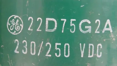 USED GENERAL ELECTRIC DS303A-6A01KXA002XF DC CONTACTOR 600V 600A COIL 230/250VDC