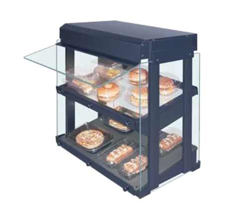 Hatco GRHW-1SGDS Glo-Ray Display Warmer, Slanted Heated Base, Sneeze Guard, 1650 Watts