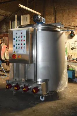 1,100 L S/S Electrically Heated Jacketed Cooker Tank