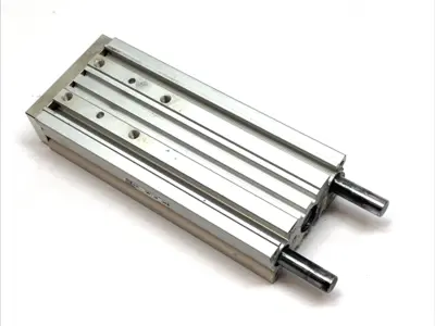 USED SMC COMPACT GUIDED CYLINDER 12MM BORE 100MM STROKE